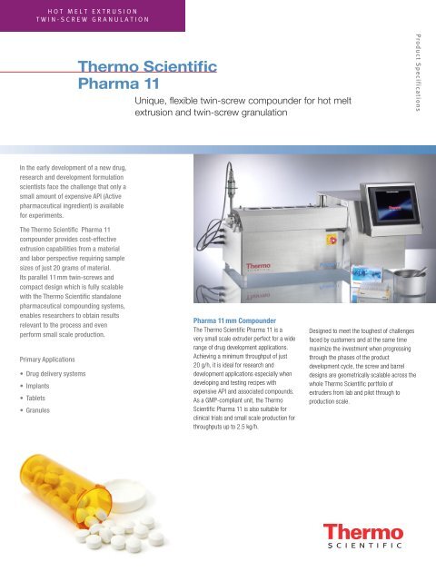 Thermo Scientific Pharma 11 - tracomme.ch
