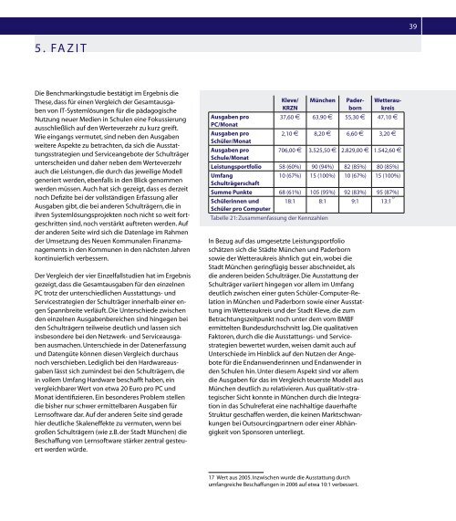 Planung, Analyse und Benchmarking der ... - streiter.de