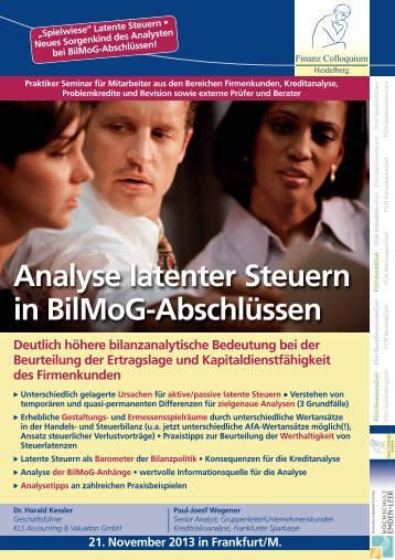 Analyse latenter Steuern in BilMoG-AbschlÃ¼ssen - Finanz ...