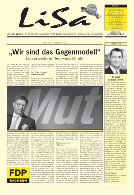 LiSa 5. Ausgabe 2013 - FDP Sachsen