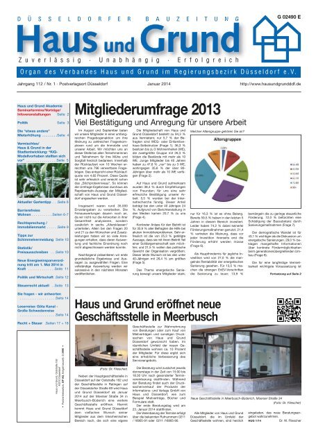 Ausgabe 1 14 Pdf Haus Und Grund Da Sseldorf