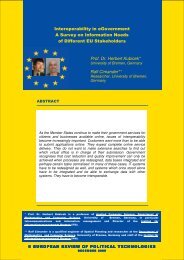 Interoperability in eGovernment - ifib