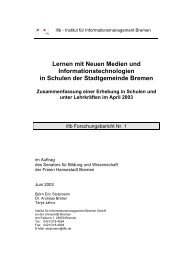 Lernen mit Neuen Medien und Informationstechnologien in ... - ifib