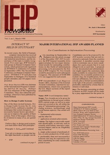 March 1988 - IFIP