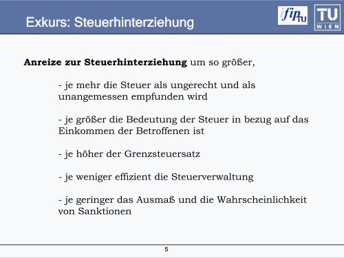 Steuerwirkungen - IFIP