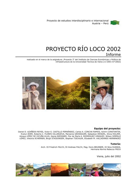 PROYECTO RÃO LOCO 2002 - IFIP - Technische UniversitÃ¤t Wien