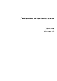 Ãsterreichische Strukturpolitik in der WWU - IFIP