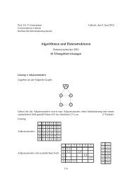 Algorithmen und Datenstrukturen - Institut für Informationssysteme ...