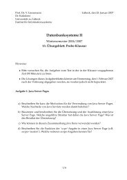 Datenbanksysteme II - Institut für Informationssysteme - Universität ...