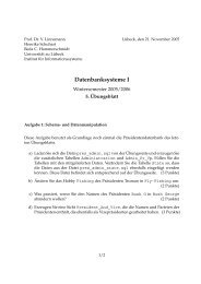 Datenbanksysteme I - Institut für Informationssysteme - Universität ...