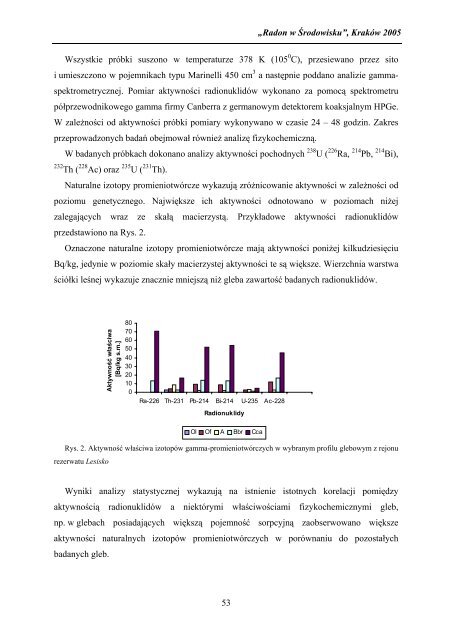 Radon w Årodowisku - Instytut Fizyki JÄdrowej PAN