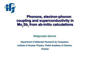 Phonons, electron-phonon coupling and superconductivity in Mo Sb ...