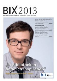 Das BIX-Magazin 2013 - B.I.T.