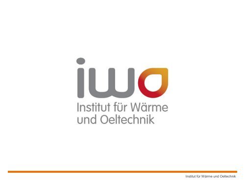 Institut fÃ¼r WÃ¤rme und Oeltechnik