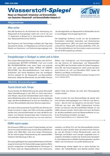 sicher - Deutscher Wasserstoff-Verband