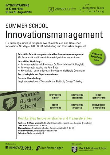 Flyer-SummerSchool Innovationsmanagement.pdf - Amiando