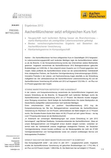 Pressemitteilung als PDF downloaden - Aachener und MÃ¼nchener ...