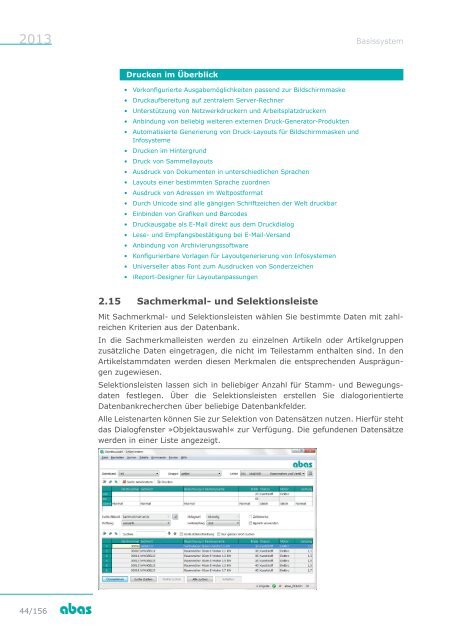 Leistungsbeschreibung abas Business Suite - ABAS Software AG