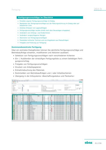 Leistungsbeschreibung abas Business Suite - ABAS Software AG