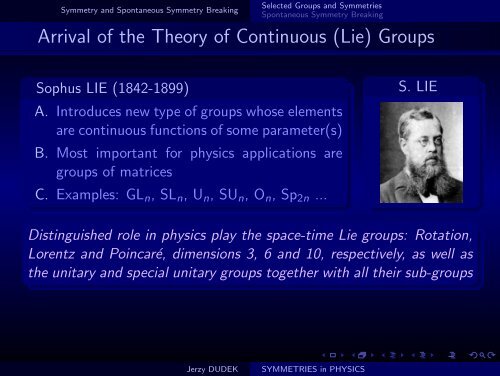 SYMMETRIES in PHYSICS