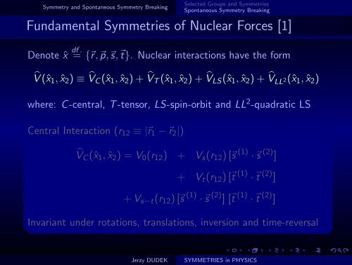 SYMMETRIES in PHYSICS