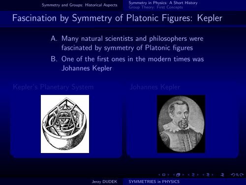 SYMMETRIES in PHYSICS