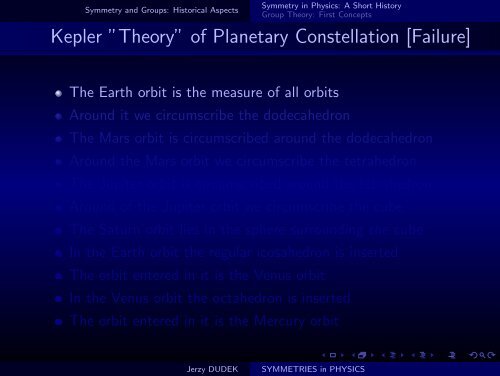 SYMMETRIES in PHYSICS