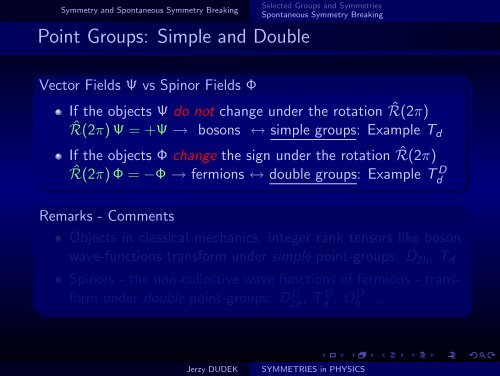 SYMMETRIES in PHYSICS