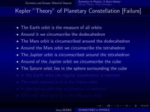 SYMMETRIES in PHYSICS