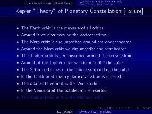 SYMMETRIES in PHYSICS