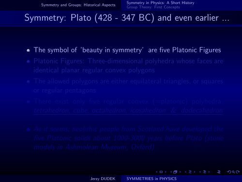 SYMMETRIES in PHYSICS