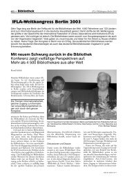 BuB 55(2003)10/11, S. 622 - Die IFLA in Deutschland