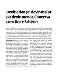 Devir-crianÃ§a: devir-maior ou devir-menor. Conversa com ... - IFL