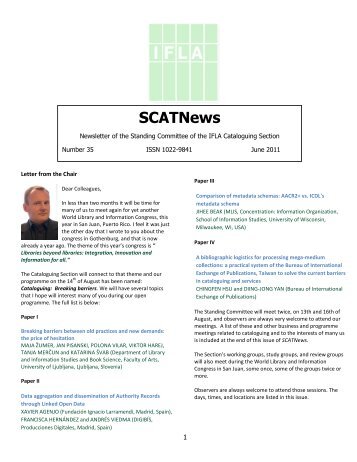 SCATNews - IFLA