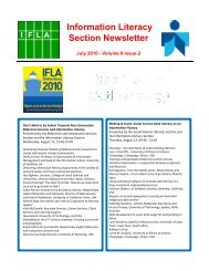 Information Literacy Section Newsletter - IFLA