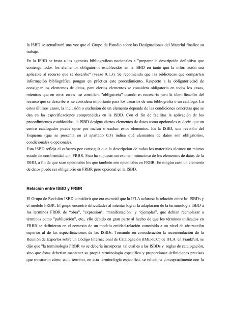 ISBD consolidada EspaÃ±ol - IFLA