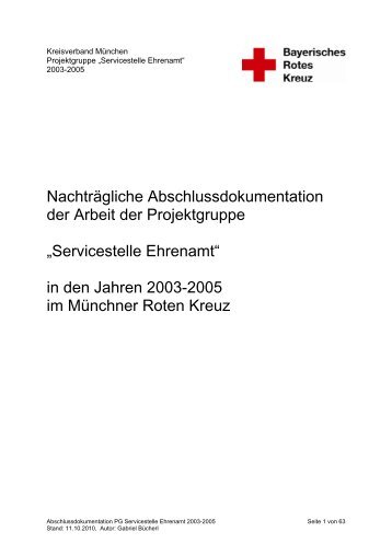 Besprechungsprotokoll - BRK Kreisverband München