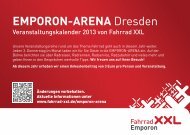 EMPORON-ARENA Dresden - Fahrrad XXL