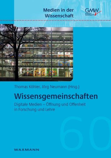 Wissensgemeinschaften - Waxmann Verlag Gmbh