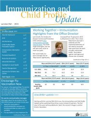 Immunization and Child Profile Update - Washington State ...