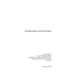 Marketing organics in the Pacific Islands - ifoam