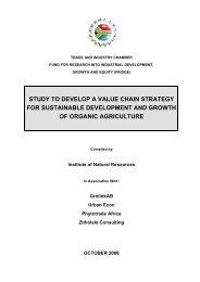 Study to develop a value chain strategy for sustainable ... - ifoam