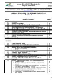 Annex 25: AFRISCO Standards for Organic Production ... - ifoam