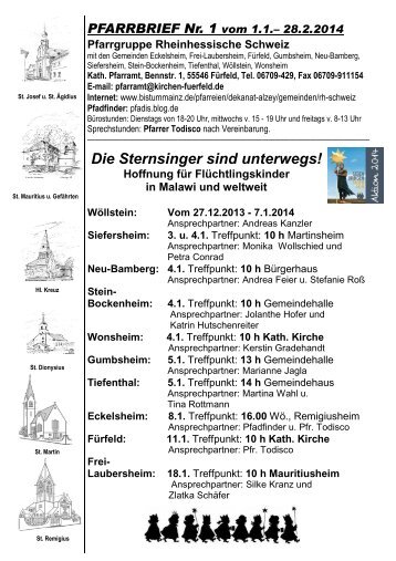 Pfarrbrief 01-2014 - Bistum Mainz