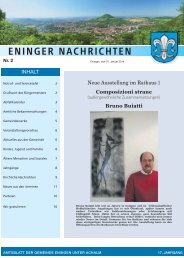 10. Januar 2014 - Gemeinde Eningen unter Achalm