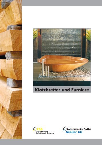 Klotzbretter und Furniere