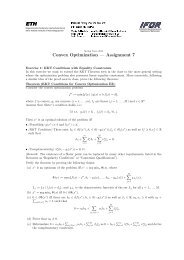 Convex Optimization â Assignment 7 - IFOR