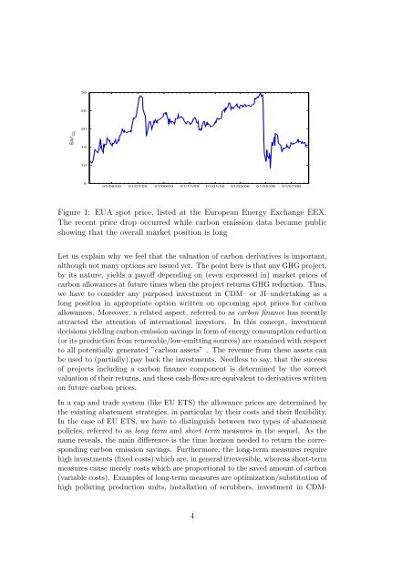 A quantitative approach to carbon price risk modeling - CiteSeerX