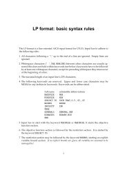 LP format documentation - IFOR