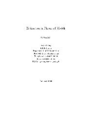 Estimation in Financial Models - RiskLab